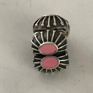PANDORA PINK ENAMEL OYSTER CLIP